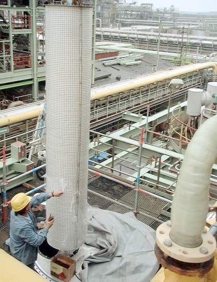Austausch einers Feinst-Tröpfchenabscheider-Elements